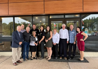 Meeting with Clarenville Random Age-Friendly Communities, Mayor Pickett and representatives from businesses that achieved AF Business distinction