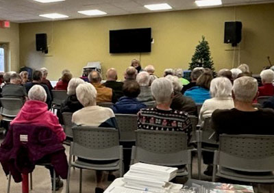 Meeting with seniors in Clarenville