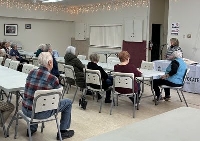 Meeting with Masonic Park Seniors Club