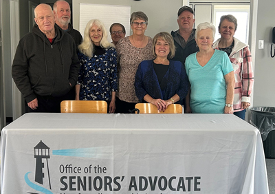 Meeting with seniors in McIvers