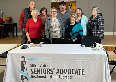 Meeting with seniors in Westport