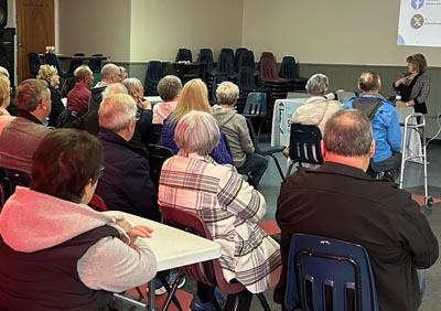 Meeting with the seniors in Belleoram (May 21)